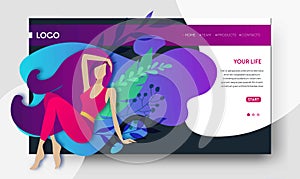 Web page design templates for beauty, spa, wellness photo