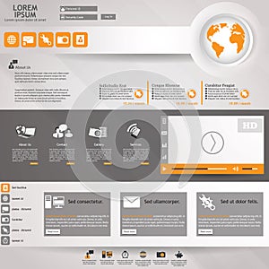 Modern Vector Website Design Template