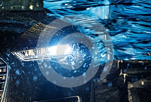 Modern Vehicle in the Car Wash