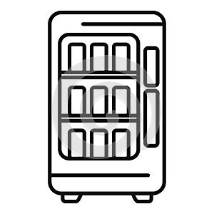 Modern vending machine icon outline vector. Drinking juice