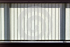 Modern vertical blinds on the window