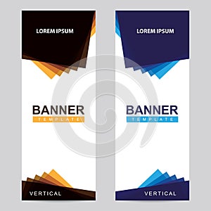Modern banners set template and background
