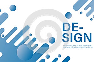 Dynamic Abstract Blue Geometric Background