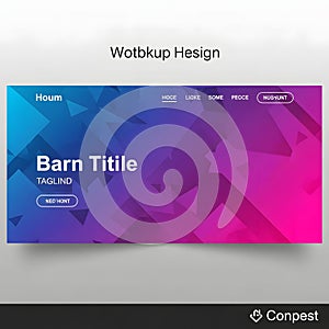 Abstract Geometric Web Design Template