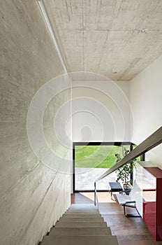 Modern villa, interior, stairs