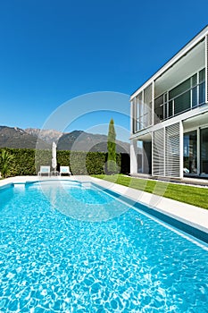 Modern villa with pool,