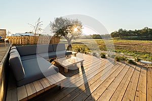 Modern villa with pool and deck