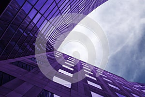 Modern violet building
