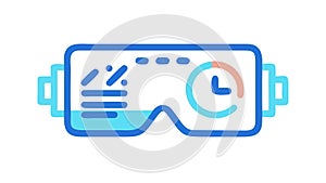 Modern Virtual Reality Headset, Side View Design, vector design Generative AI