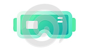 Modern VR Headset, Future Immersive Technology, vector design Generative AI