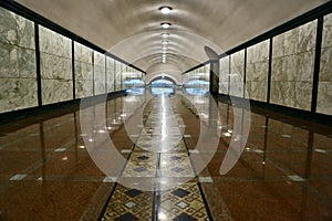 Modern walkway interior