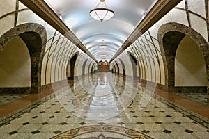 Modern walkway interior