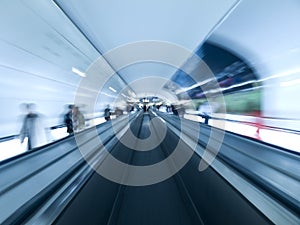 Modern walkway tunnel