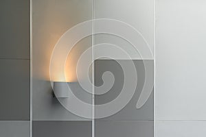 Modern wall lamp interior lighting decoration in contemporary building