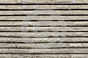 Modern Wall From rectangular Granite Blocks