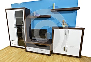 Modern wall unit