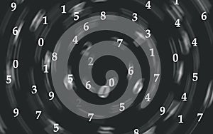 Background. Abstract numbers elements. Creative design. Modern w