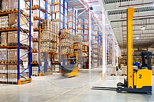 Modern warehouse interior