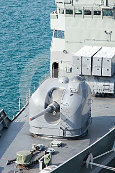 Modern warship gun turret