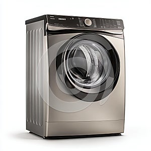 A modern washing machine designed for efficient laundry cleaning