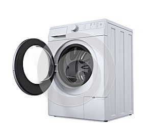 Modern Washing Machine Isolated