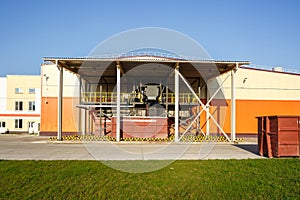 Modern waste recycling processing plant. Separate garbage collection. Recycling and storage of waste for further disposal