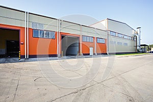 Modern waste recycling processing plant. Separate garbage collection. Recycling and storage of waste for further disposal