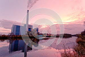 Modern waste-to-energy plant Oberhausen Germany