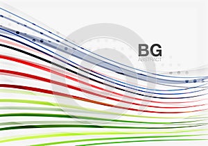 Modern wave lines, elegant wave abstract background