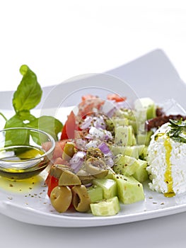 A modern way greek salad