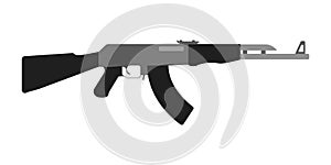 Modern Weapons Rifle. Flat style equipment. weapons and