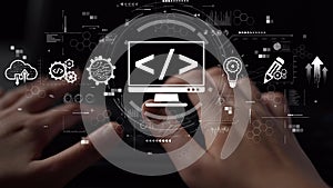 Web Development Digital Coding Interface Muxer