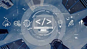 Web Development Digital Coding Interface Muxer