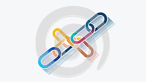 Modern Web Link Outline Icon Vector Illustration