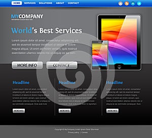 Modern web site design template