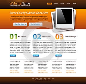 Modern web site template