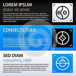 Modern web template with options/banners