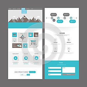 Modern Website Template Design