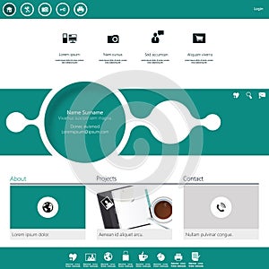 Modern Website Template minimalistic design