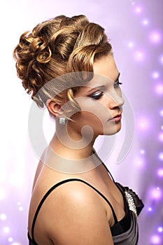 Modern wedding hairstyle