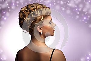 Modern wedding hairstyle