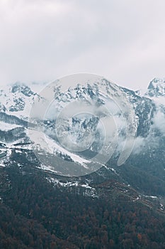 Mountain in sochi park, outumn