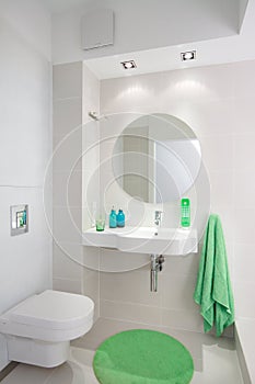 Modern White Bathroom 