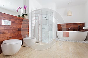 Modern white bathroom