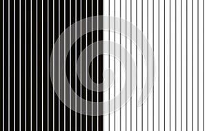 3d rendering. modern white and black alternate parallel vertical bar pattern wall floor background