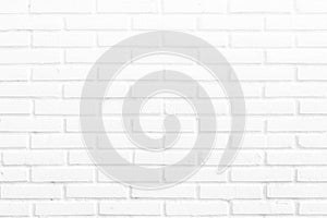 Modern white brick tiles wall texture background