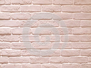 Modern white brick wall texture background