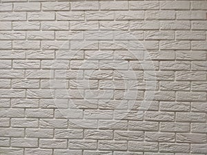 Modern white brick wall texture background for wallpaper