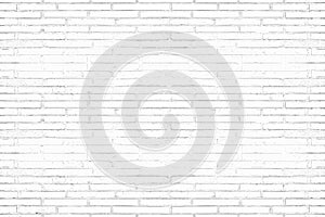 Modern white brick wall texture background for wallpaper