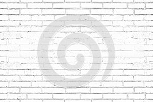 Modern white brick wall texture background for wallpaper